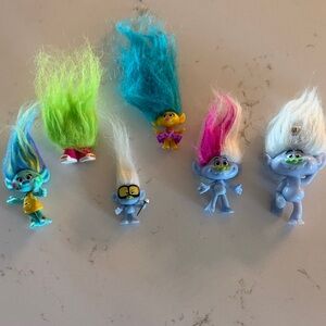 Dreamworks Troll Dolls and McDonalds troll collection